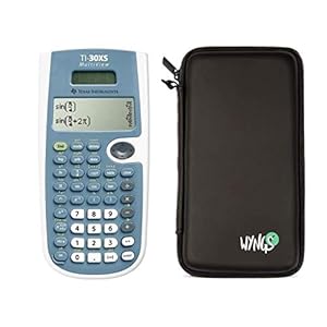 TI 30 XS MultiView wetenschappelijke rekenmachine + WYNGS beschermtas zwart