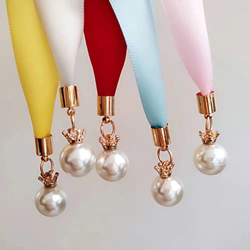 Bridal Sash Simple Classic Silk Ribbon Sashes with Pearls for Dress Formal Wedding4