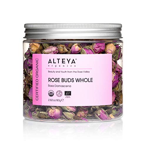 Alteya Organics Rose Bud Tea USDA Certified Organic Herbal Tea 2.82 Oz/80 gr Rosa Damascena