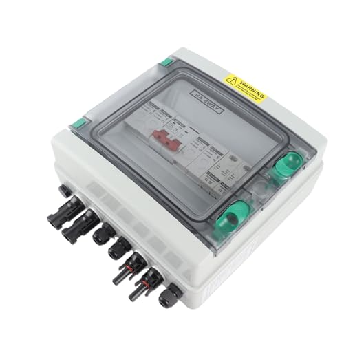 Caja combinadora solar de 2 cuerdas DC500V PUSOKEI con disyuntor de 32A 6