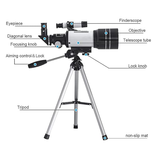 Telescopio Astronómico de 150X con Trípode miniatura 5