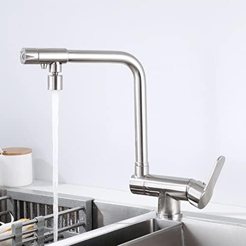 Robinets de cuisine à filtre à 3 voies mitigeur d'évier haut de gamme chrome