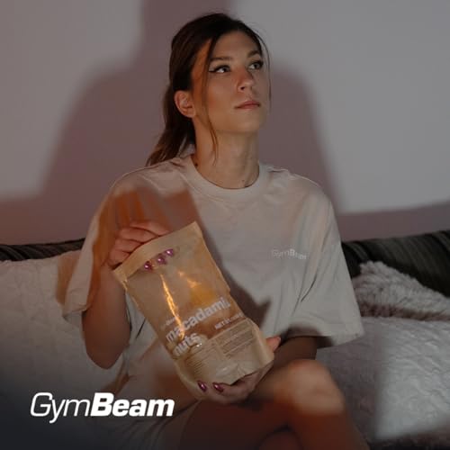 GymBeam Ungesalzene Macadamianüsse - Reich an gesunden Fetten & Ballaststoffen, frei von Zusatzstoffen, ideal als veganer Snack, fördert Energie & Gesundheit, buttriger Geschmack, 500g