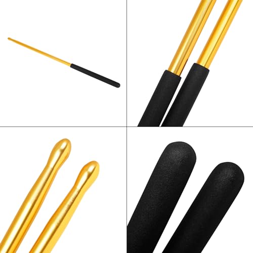 Par de baquetas de aluminio 5A para batería y percusión miniatura 7