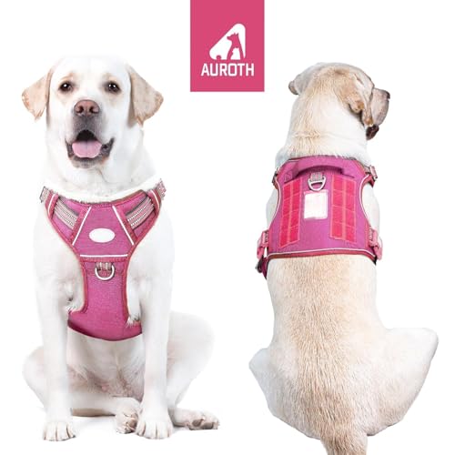 Image of AUROTH Dog Harness for Large Dogs, No Pull Tactical Dog Vest Heavy Duty