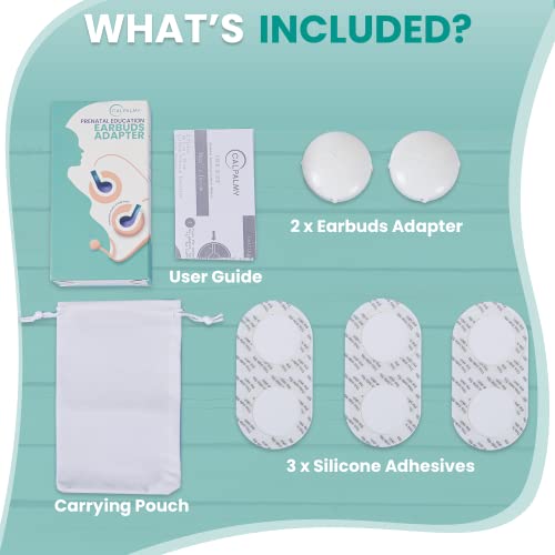 Pre-Natal Education Earbuds Adapter - Compatible With Airpods | Convert Earbuds Into Baby Bump Speakers - Easy To Use Earbud Adapter #TOP30