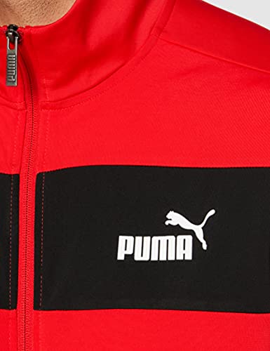 Agasalho Puma Poly CL Vermelho e Preto
