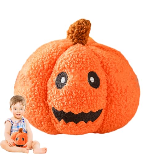 Juguete de peluche de moda para perros, juguetes masticables para perros, calabaza, suministros para mascotas, juego interactivo chirriante para reducción del aburrimiento de Halloween