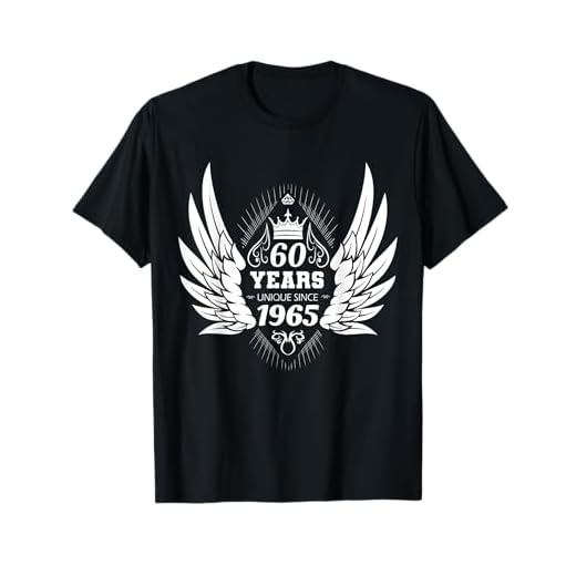 Idea de regalo para 60 cumpleaños 1965 Ángel con alas Camiseta