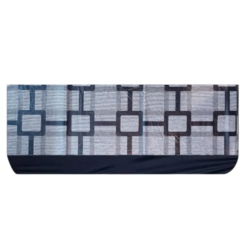 Image of Split Ac Cover Indoor Unit For 1.5 Ton Capacity Ac, All Weather Polyester Cover / Attractive Digital Prints / Dustproof / Water Resistant Ac Cover Grey