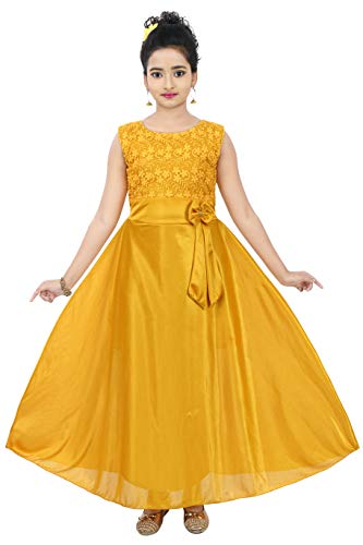 Image of Chandrika Kids Embroidered Festive Gown Dress for Girls