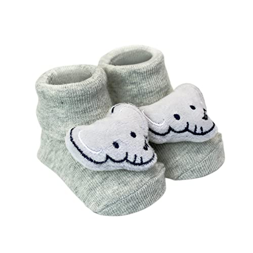 Clingo Pantufa Com Chocalho Elefante Cinza Cinza