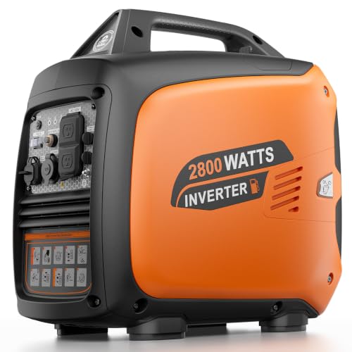 Efurden 2800-Watt Inverter Generator Gas Powered, Portable...