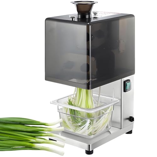 Máquina eléctrica cortadora de verduras para triturar eficientemente apio, puerro y cebolla, solución de escritorio de alta velocidad para la preparación de alimentos