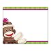Sock Monkeys Name Tags - 36 Rectangle labels - 2.9" x 3" - Multicolor