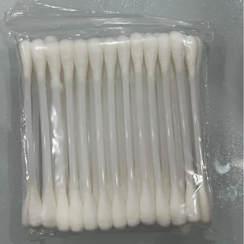 50 Pack Bag Cotton Swabs, Spiral Swabs Stick 50 Pcs Per Bag Double-Tipped Buds Makeup Pads Tip Applicators for Travel,Cotton Swabs for Personal Hygiene and Baby Care