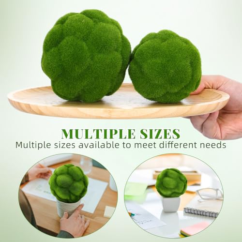 Bolas de plantas de imitación Housoutil para decorar zonas sombrías sin riego 6