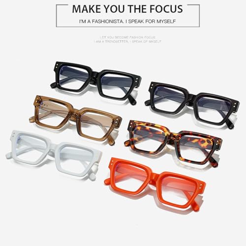 Monture de lunettes rétro à rivets pour ordinateur et lunettes écran