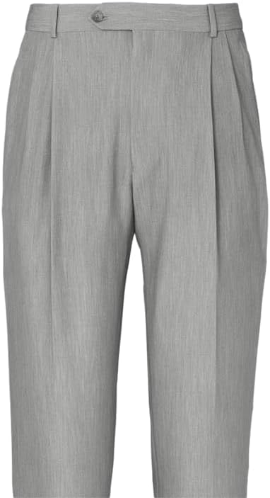 Paul Fredrick Men's Comfort Stretch Travel Pleated Pants - Image 2