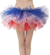Girstunm Women's Classic Layers Fluffy Costume Tulle Bubble Skirt