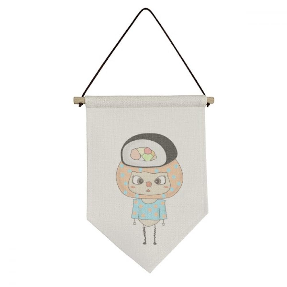 Drapeau en toile riz et légumes asiatiques pour suspension murale cuisine
