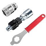  Starich Juego de herramientas de manivela para bicicleta, extractor de bielas y pedalier con llave de 16 mm, llave inglesa, adecuada para quitar la biela de la bicicleta