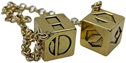Smuggler's Dice Accurate Antique Weathered Gold Plated Solo Dice (Large)