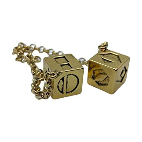 Smuggler's Dice Accurate Antique Weathered Gold Plated Solo Dice (Large) Cover