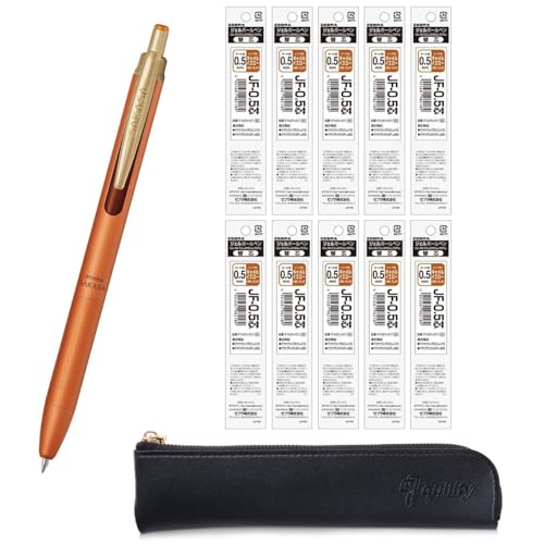 Bolígrafo Gel QULLITY Sarasa Grand 0.5mm Amarillo Camello con 10 Recargas miniatura 1