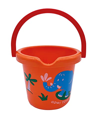 Gowi 550-62 Eimer ø18cm - Orange, Sand- und Wasserspielzeug