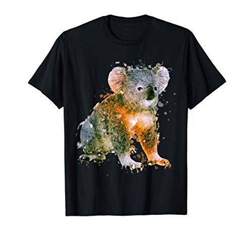 Kawaii Koala Bear Wildlife Watercolor Graphic Art Gift T-Shirt