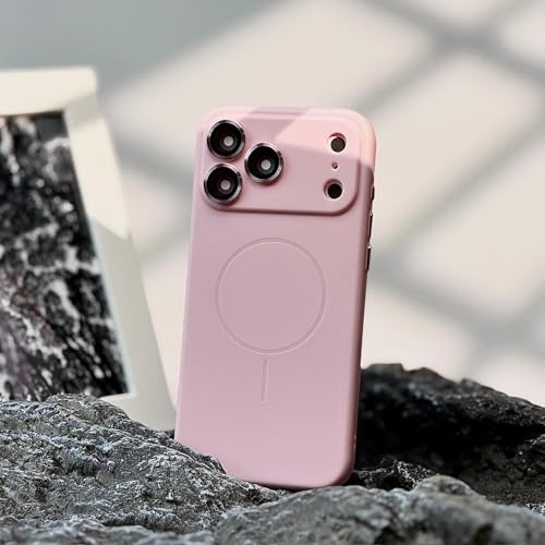 Coque TPU iPhone 13 Pro étui magnétique souple rose housse de protection objectif en verre