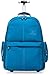 LILAODA Laptop-Rucksack auf Rädern wasserdicht Trolley Bag Rollrucksack Verdeckte Gurte Multifunktionsrucksack Für 15,6-Zoll-Laptop Schwarz-Blau Perfect
