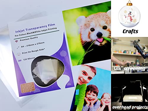 30 Sheets 8.5 X 11 Inches Clear Transparency Film For Inkjet Printers Silk Screen Printing Overhead Projector Film #TOP4