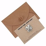 METAL SHAMROCK CLOVER TOKEN FOR LUCK A beautifully packaged little shamrock pocket keepsake good luck clover token for those occasions when a little extra luck is needed. A thoughtful, heartfelt message to let the recipient know you are thinking of t...