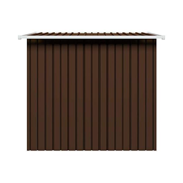Leepesx Geräteschuppen, Gerätehaus, Gartenhütte, Fahrradgarage, Gartenschuppen, Gartenhã¤User & Aufbewahrung, Braun… – Bild 8