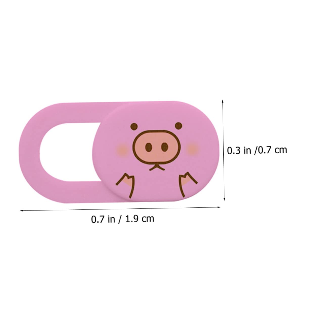 Cubierta de Cámara Web Rosa Abs Autoadhesiva 3 Piezas | Protección de Privacidad para Ordenador y Tableta, Diseño Deslizante, Formato Compacto