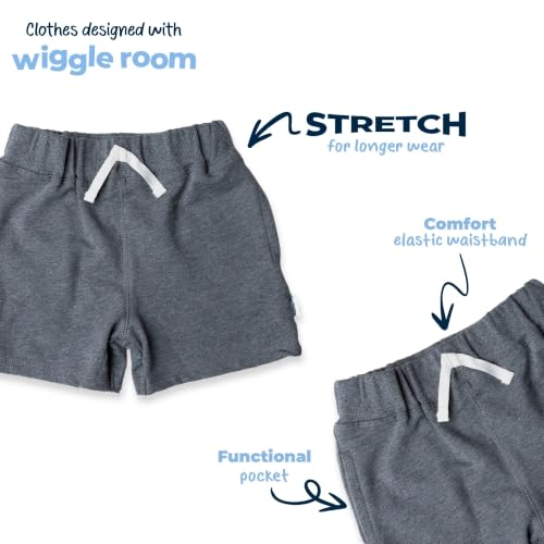 Image of Gerber Baby Boys' 3-Pack Pull-on Knit Shorts
