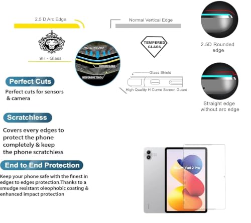 Image of Tempered Glass Screen Protector for Redmi Pad 2 Pro 12.1 inch 2026 Tablet