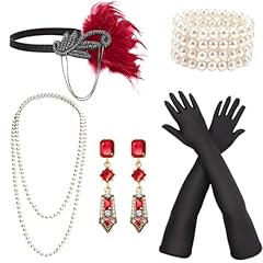 5 Pcs Set: Black & Burgundy