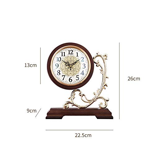 Reloj de escritorio silencioso de madera para crear un salon acogedor 3