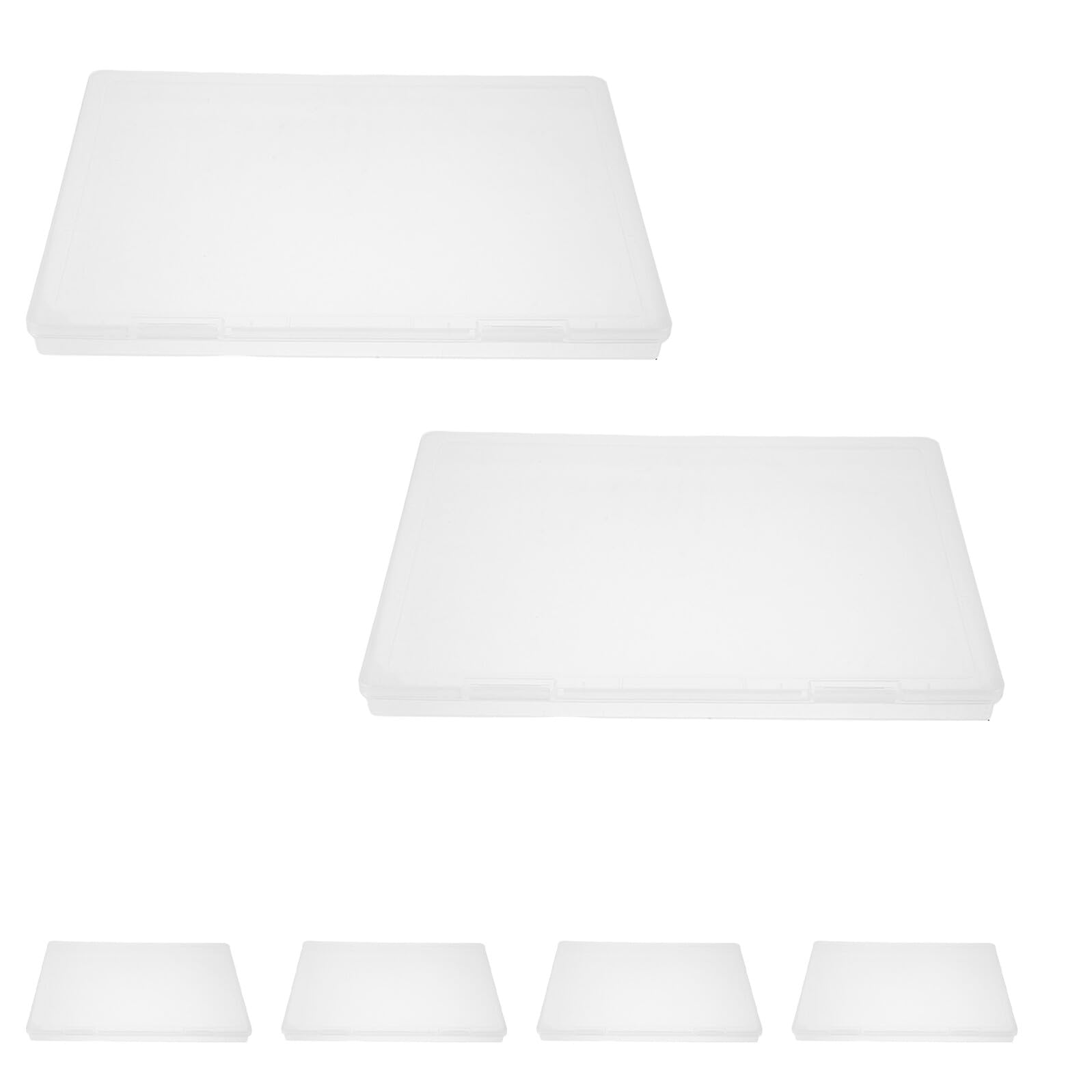 Boîte de Rangement pour Photos 8 X10 en Polypropylène Transparent Organisateur pour Cartes Photo et Papier Scrapbooking, Stockage Sécurisé pour Albums et Souvenirs