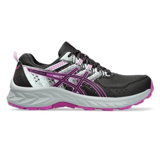ASICS Tênis de corrida feminino Gel-Venture 9, Preto/Magenta Negrito, 34 BR