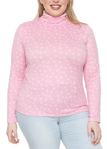 Image of Womens Turtle Neck | Long Sleeve and Sleeveless Top | Plus Size XL-7X | Tops Women White Turtleneck Women