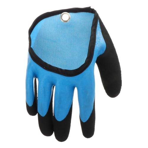 SEWACC 防滑厚手ラテックスフィッシンググローブ 右手型 水濡れ対応 魚処理用滑り止め保護手袋