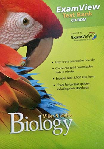 Miller & Levine Biology ExamView Test Bank Cd-rom
