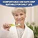 Yasdyri Foam Grip Tubing for Utensils Tools Pens Foam Tubing Cutlery Grip Comfort Grip for Elderly and Disabled 10 PCS
