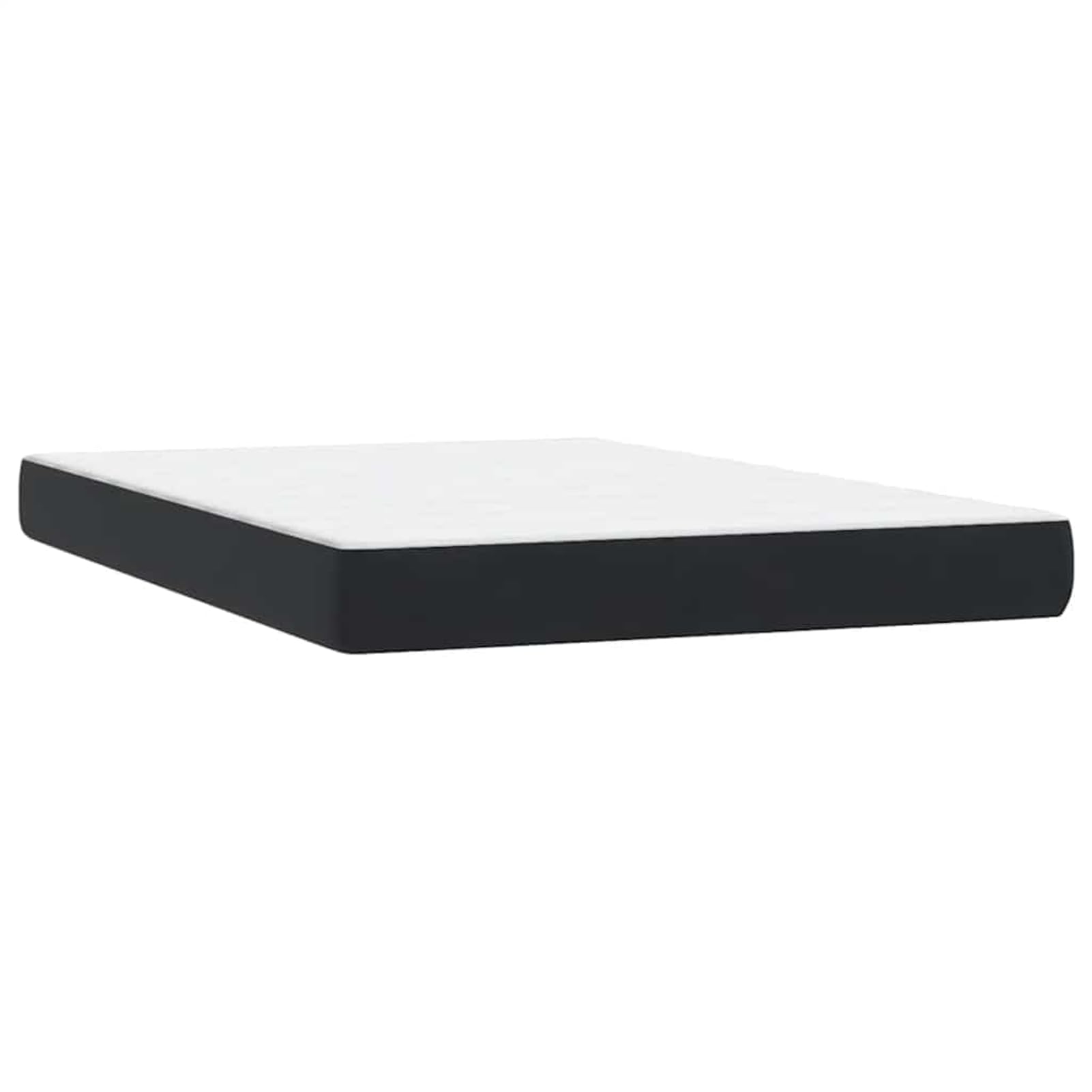 ATOMSTACK MAKER Letto a molle, 160 x 210 cm, con materasso a molle insacchettate e testiera regolabile in altezza, design in velluto nero, con topper da 5 cm, traspirante e lavabile