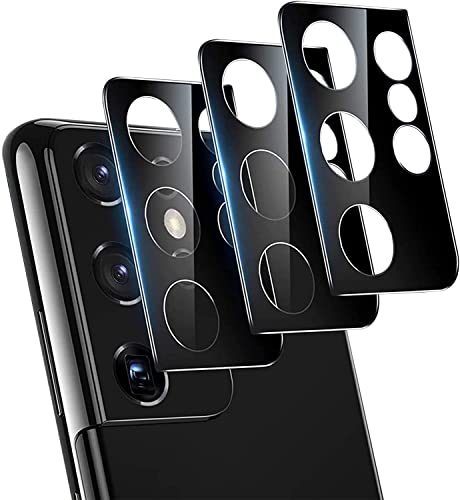 IBETEK 3 protectores de pantalla para cámara compatible con Samsung Galaxy S21 Ultra 5G, dureza 9H, anticaídas, antiarañazos, ultra transparente Cover