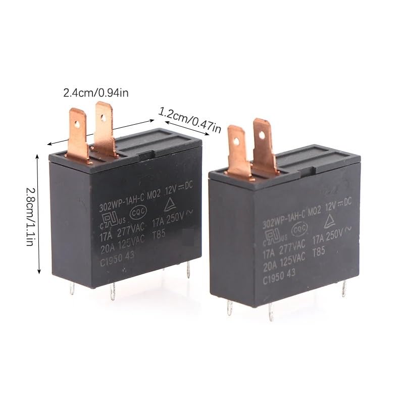 Relais 12V 302WP-1AH-C M02 12VDC 4 broches pour carte électronique four